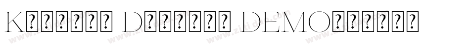 Kinsale Display DEMO字体转换